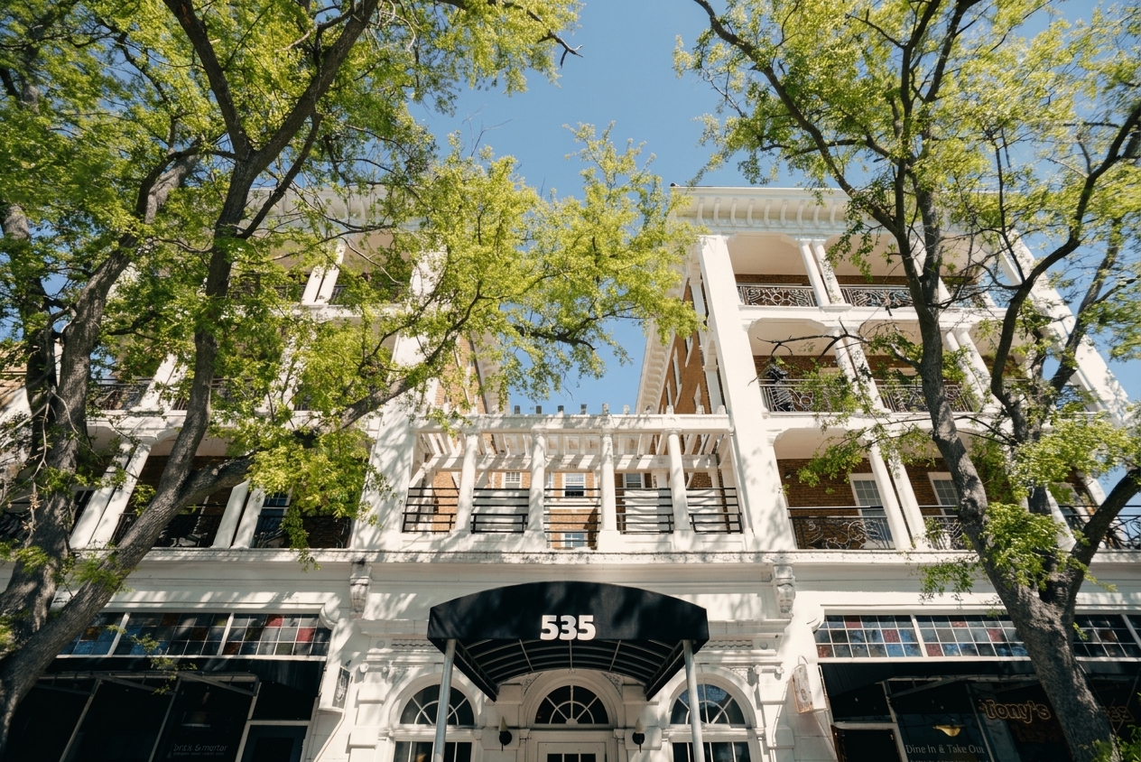 The restored Alexander Building at 535 Central Avenue